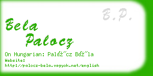 bela palocz business card